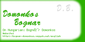 domonkos bognar business card